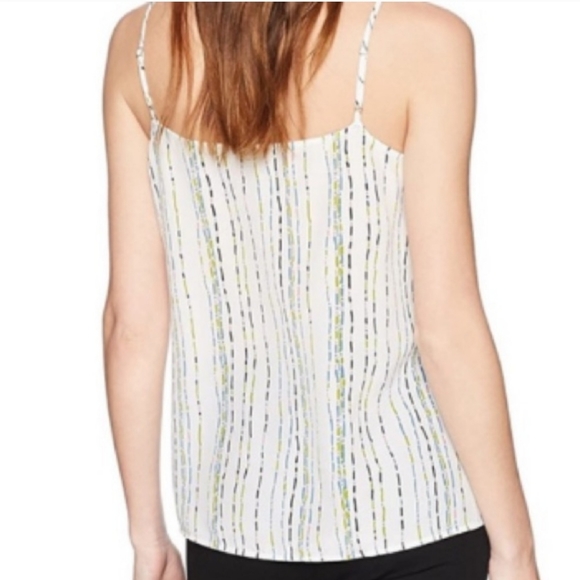🆕 Equipment Femme Silk Cami Top Off White with Stripes. NWOT - Picture 2 of 8